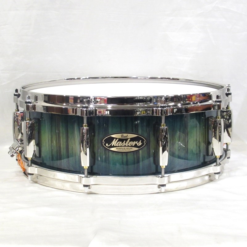 Pearl MMGC1450S/N #T6 [Masters Maple Gum 14''×5'' Snare Drum - Scuba Blue Over Black Limba w/Nickel Hardware]【Pearlファクトリーツアー2024オーダー品】