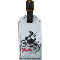 FENDER(R) VINTAGE AD LUGGAGE TAG MOTORCYCLE RIDER (#9106101003)