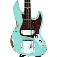 2024 Custom Collection Time Machine 1961 Jazz Bass Heavy Relic (Super Faded/Aged Daphne Blue/Matching Head)