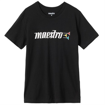 Gibson Maestro Logo Tee (Black)， (XL) [GA-MLTXL] ｜イケベ