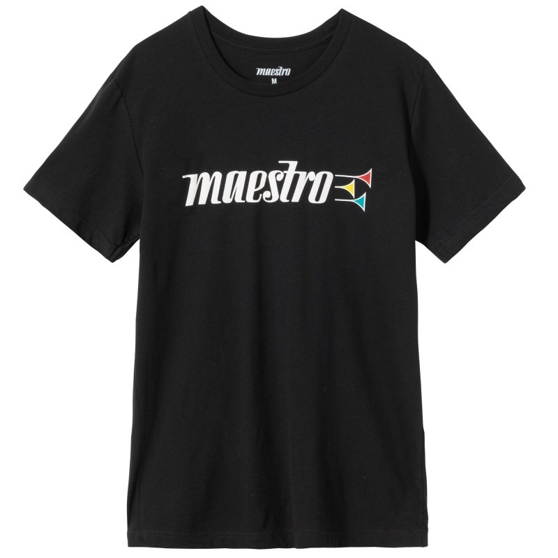 Gibson 【ブラックフライデーセール】 Maestro Trumpets Tee (Black)， (Large) [GA-TEE-MAEST-BLK-LG]