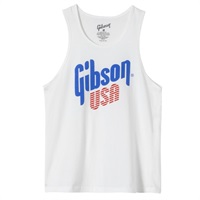 Gibson USA Tank (White)， (Large) [GA-TANK-USA-WHT-LG]