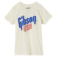 Gibson USA Women's Tee (Vintage White)， (XL) [GA-TEEWM-USA-WHT-XL]