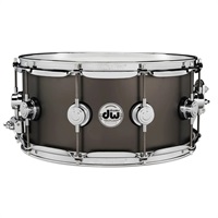 DRVD6514SVCBK [Collector's Satin Black over Brass Snare 14''x6.5'']