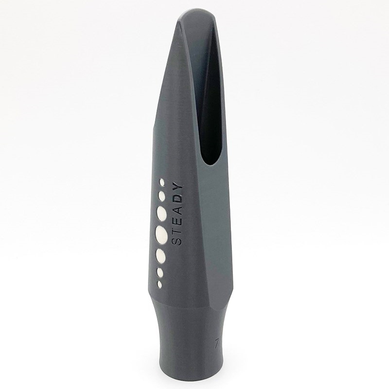 Syos 「オープニング：6」バリトンサックス用マウスピース サイオス Steady(ステディ) Grey&White