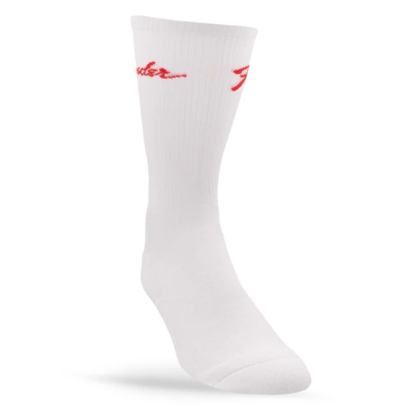 PERRI'S 【創業50周年大決算SALE】 FGA301-100-L FENDER(R) STOMPSOCKS FEAT TOE TAP TECHNOLOGY WHITE (LARGE)