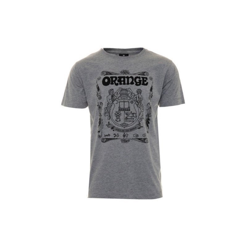 Orange ORANGE CREST T SHIRT GRAY (LARGE)