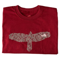 Bird as a Word Tee (Oxblood Red) (X-Large)