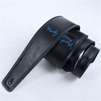 Leather-Leather 2.5 Long [Black-Black w/Blue Stitch]