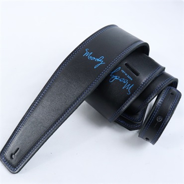 Leather-Leather 2.5 STD [Black-Black w/Blue Stitch]