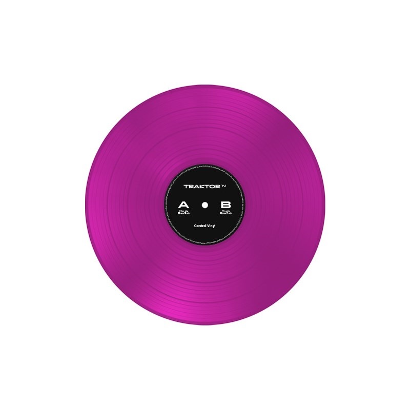 Native Instruments Traktor Control Vinyl Neon Pink Transparent (1枚)(Traktor用コントロールヴァイナル)
