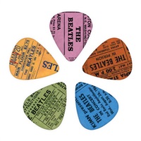 The Beatles 1964 Tour Ticket Stub Guitar Picks [1CWH4-10B11]