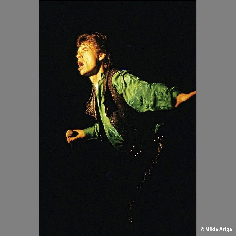 Ikebe Original No. 05 Tokyo Japan 1990ｽﾄｰﾝｽﾞ来日35周年有賀幹夫写真展額装