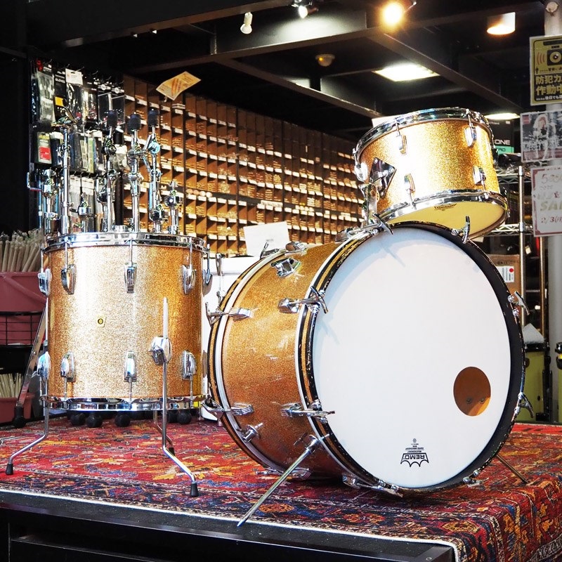 Ludwig 【創業50周年大決算SALE】VINTAGE 値下げしました！60s Down Beat 3pc Drum Kit [20x14BD，14x14FT，12x8TT]