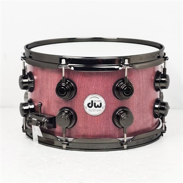 DRU20712SSNRN101[Collector's Pure Purpleheart Snare Drum VLT Shell 12×7 - Natural Satin Oil w/Black Nickel Hardware]
