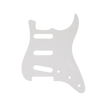 Fender USA 【新楽器応援セール】 Pickguard， Stratocaster S/S/S， 8-Hole Mount， White， 1-Ply [0992017000]
