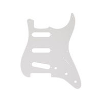 Pickguard， Stratocaster S/S/S， 8-Hole Mount， White， 1-Ply [0992017000]