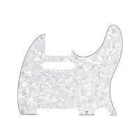 Pickguard， Telecaster， 8-Hole Mount， White Pearl， 4-Ply [0992150000]