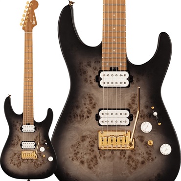 Charvel Pro-Mod DK24 HH 2PT CM Poplar Burl (Transparent
