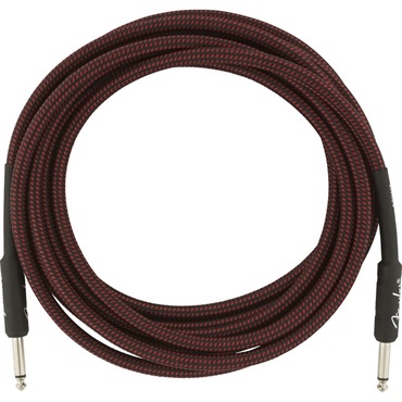 Fender USA Professional Series Instrument Cable， 15'， Red Tweed(0990820064)