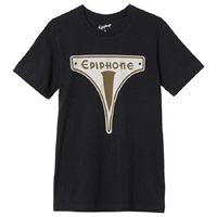 Epiphone Vintage Badge Tee (Black)， (Medium) [GA-EVBTMD]