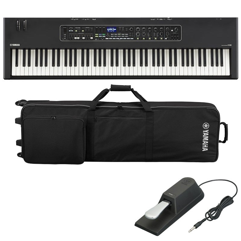 YAMAHA ヤマハ CK88 純正ケース＆ペダルセット 88鍵盤 ステージキーボード 【kbdset】