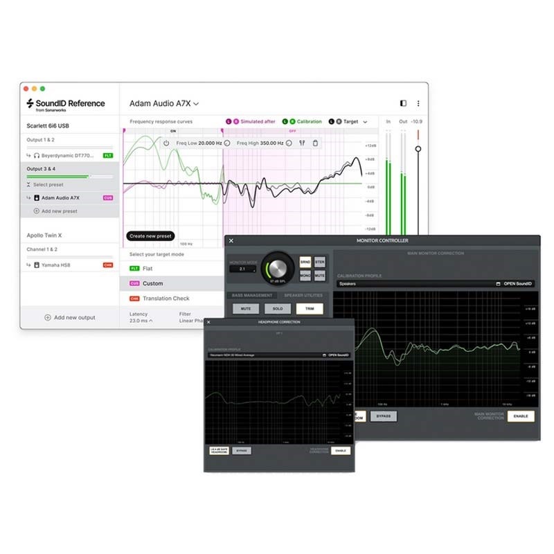 Sonarworks SoundID Reference for Speakers & Headphones and Apollo Monitor Correction Add-on bundle (ソナーワークス)(サウンドID)(オンライン納品)(2時間以内に納品)