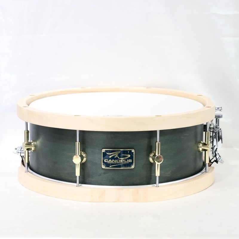 CANOPUS MO-1455WH [MO Snare Drum 14''×5.5'' w/WoodHoop - Black Olive Oil]