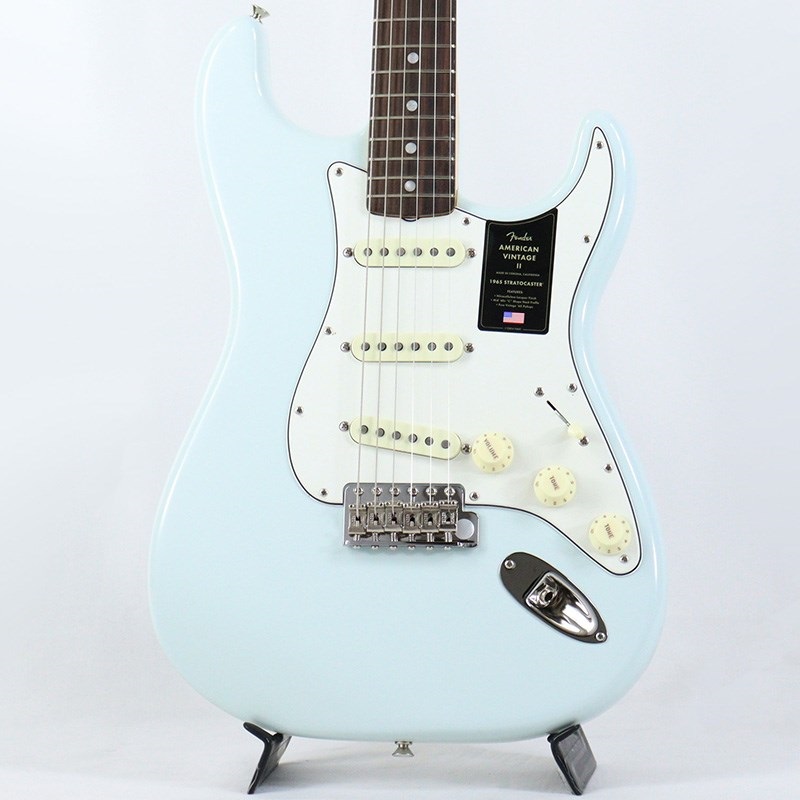 Fender USA American Vintage II 1965 Stratocaster (Sonic Blue/Round-Lam Rosewood)