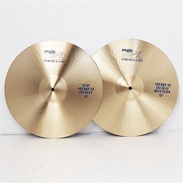 PAiSTe USED 中古 1986s Formula 602Medium HiHat 15 Pair[Top:1024g/Bottom:1170g]