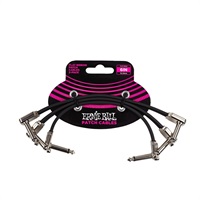 Flat Ribbon Patch Cable 6in (Black) 3 Pack [#P06221]