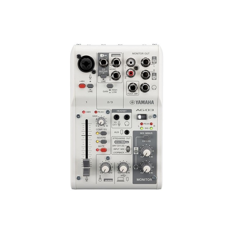 YAMAHA AG03MK2 W【数量限定特価・メーカー再生B級アウトレット】(ヤマハ)(USBミキサー)(配信用インターフェース)