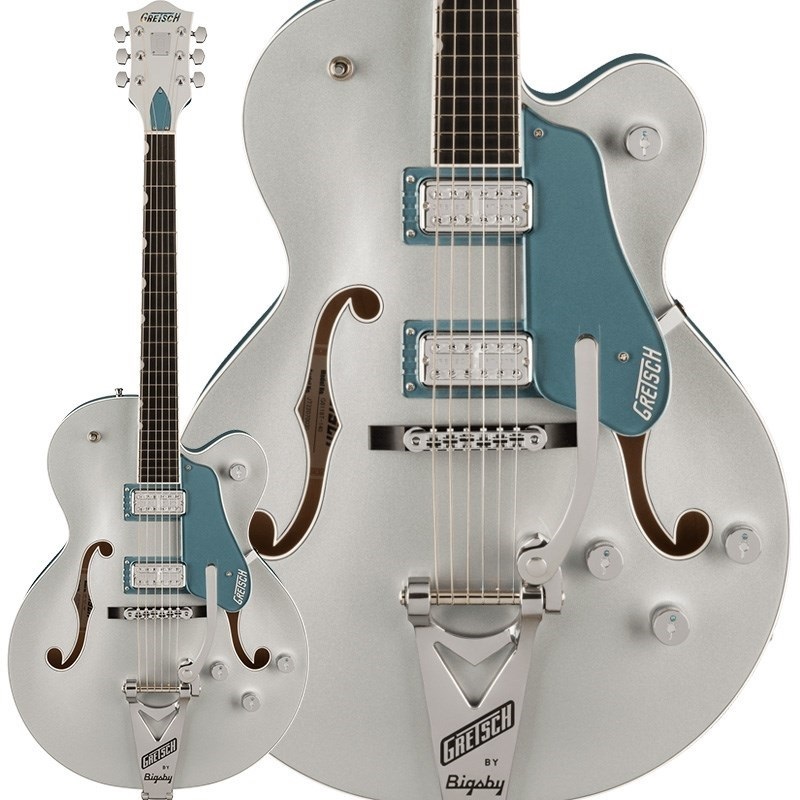GRETSCH G6118T-140 LTD 140th Anniversary with String-Thru Bigsby (Two-Tone Pure Platinum/Stone Platinum/Ebony) 【特価】