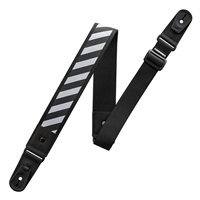 DURA GUITAR STRAP VG HARDCORE SERIES WHITE STRIPES