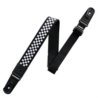 DURA GUITAR STRAP VG HARDCORE SERIES BLACK CHECKER