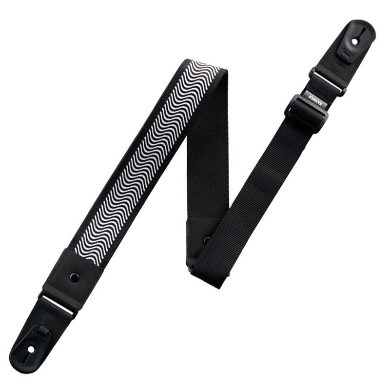basiner DURA GUITAR STRAP VG HARDCORE SERIES BLACK SINE
