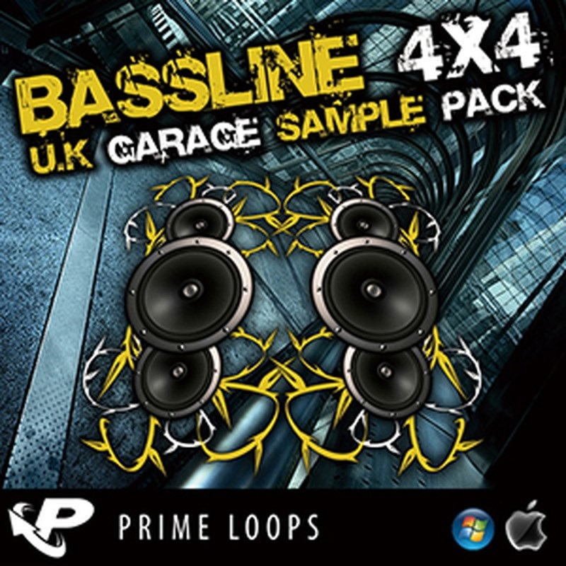 PRIME LOOPS BASSLINE 4X4 UK GARAGE 1(オンライン納品)(2時間以内に納品)