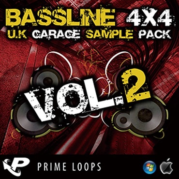 PRIME LOOPS BASSLINE 4X4 UK GARAGE 2(オンライン納品)(2時間以内に納品)