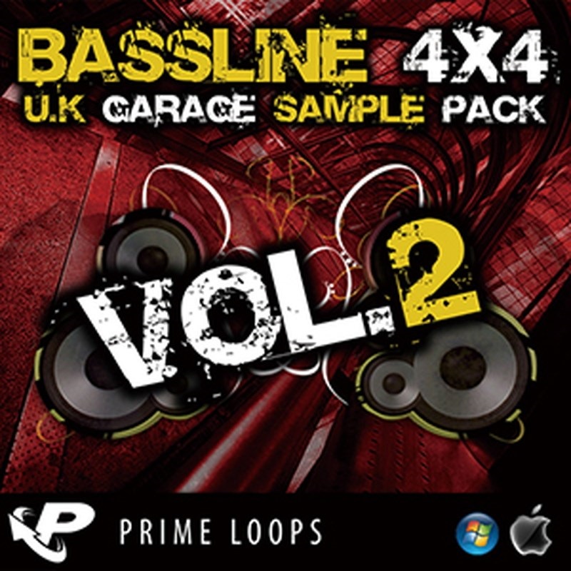 PRIME LOOPS BASSLINE 4X4 UK GARAGE 2(オンライン納品)(2時間以内に納品)