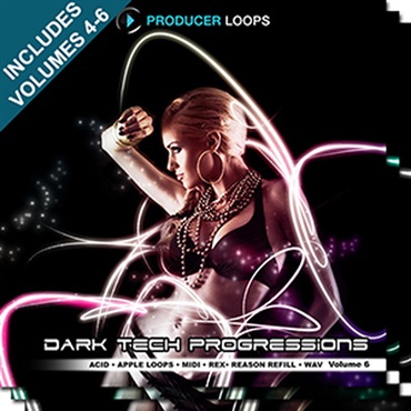 PRODUCER LOOPS DARK TECH PROGRESSIONS BUNDLE (VOLS 4-6)(オンライン納品)(2時間以内に納品)