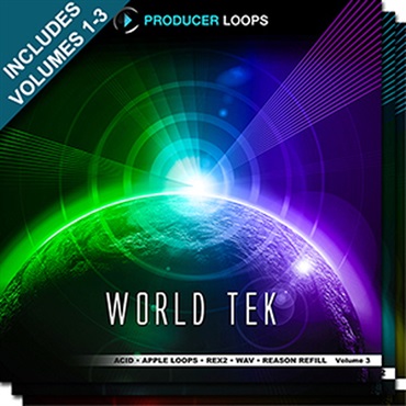 PRODUCER LOOPS WORLD TEK BUNDLE (VOLS 1-3)(オンライン納品)(2時間以内に納品)