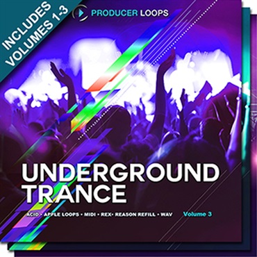 PRODUCER LOOPS UNDERGROUND TRANCE BUNDLE (VOLS 1-3)(オンライン納品)(2時間以内に納品)