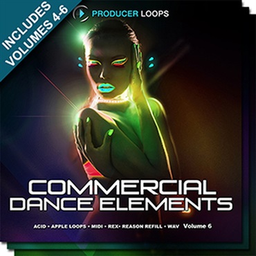PRODUCER LOOPS COMMERCIAL DANCE ELEMENTS BUNDLE (VOLS 4-6)(オンライン納品)(2時間以内に納品)
