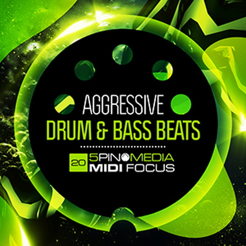 5PIN MEDIA MIDI FOCUS - AGGRESSIVE DRUM & BASS BEATS(オンライン納品)(2時間以内に納品)