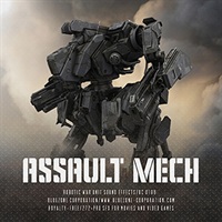 【ブルーゾーンSF系効果音サンプルパックが50%OFF！】ASSAULT MECH - ROBOTIC WAR UNIT SE(オンライン納品)(2時間以内に納品)