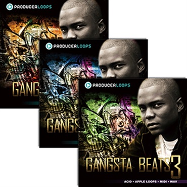 PRODUCER LOOPS GANGSTA BEATS BUNDLE (VOL.1-3)(オンライン納品)(2時間以内に納品)
