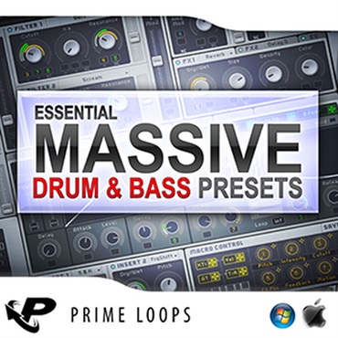 PRIME LOOPS ESSENTIAL D&B PRESETS FOR MASSIVE(オンライン納品)(2時間以内に納品)
