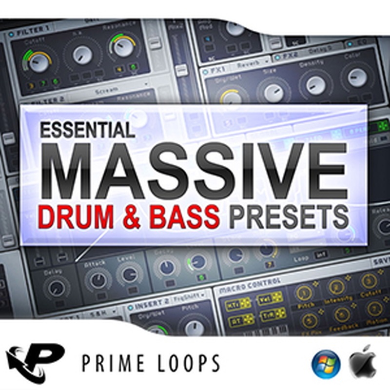 PRIME LOOPS ESSENTIAL D&B PRESETS FOR MASSIVE(オンライン納品)(2時間以内に納品)