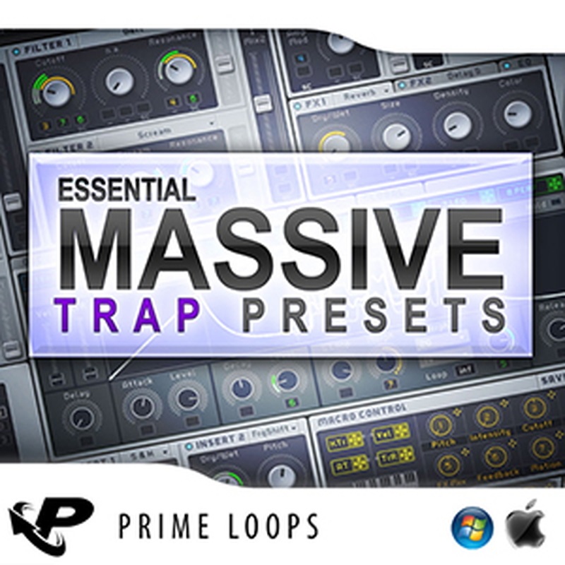 PRIME LOOPS ESSENTIAL TRAP PRESETS FOR MASSIVE(オンライン納品)(2時間以内に納品)