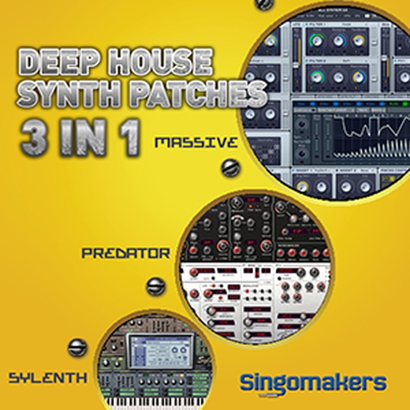 SINGOMAKERS DEEP HOUSE SYNTH PATCHES 3 IN 1(オンライン納品)(2時間以内に納品)